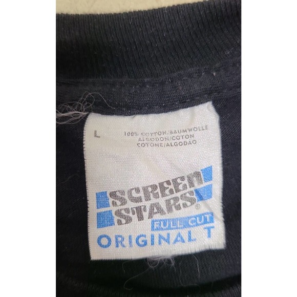 Vintage Jameson Irish Whiskey Graphic Mens T-Shirt Large Screen Stars Label - Picture 3 of 4